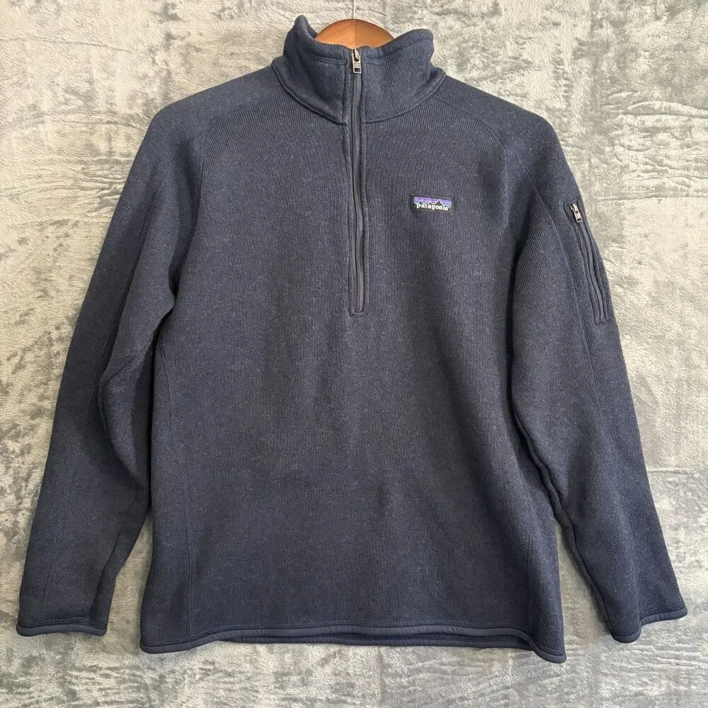 Patagonia Blue Quarter Zip Better Sweater Fleece Pullover L Utility Gorpcore